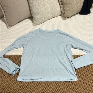 lululemon athletica Sky Blue Long Sleeve Top